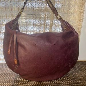 Louis Vuitton Mahina Onatah GM Hobo Bag Aubergine